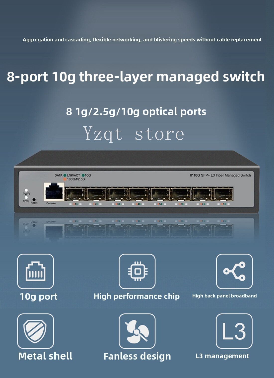 Switch Ethernet a 8 porte, 10  - Sfp+ 10G Managed Switch 8 Port recensione e prezzo
